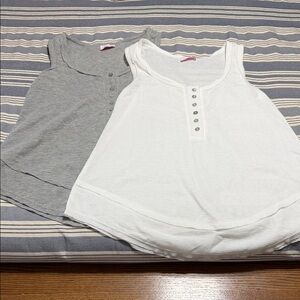 NWOT Pink Lily Flare Tank Tops - set of 2